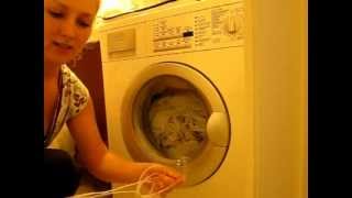 How to open blocked washing machine door with a string [upl. by Nedla]