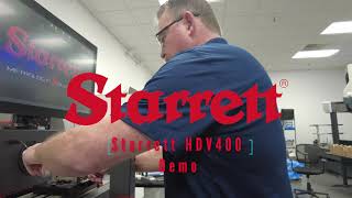 Starrett HDV 400 Horizontal Digital Video Comparator Demonstration [upl. by Stockwell]