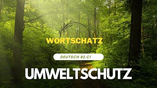 Deutsch Lernen mit Deutsch B2C1 Wortschatz ThemaUmweltschutz [upl. by Nnuahs5]