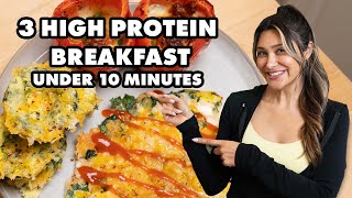 3 Easy Breakfast for Healthy Weightloss  Low Carb  High Protein [upl. by Bertram832]