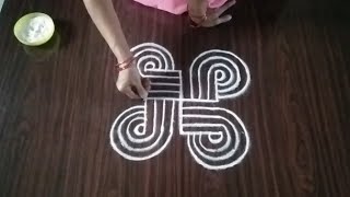 సంక్రాంతి గీతల ముగ్గులు🌼 Traditional Rangoli 🌼2025🌼Padi Kolams 🌼 Pongal Kolams [upl. by Llerrahs434]