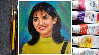 Mamitha Baiju  PremaluAcrylic Painting [upl. by Yvor]