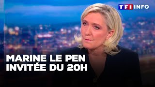 Marine Le Pen invitée du 20H  quotun réquisitoire révoltantquot｜TF1 INFO [upl. by Martguerita425]