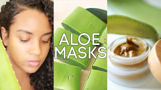 3 Aloe Vera Face Masks for Acne FREE Skin  Radiant Healthy Glow amp Even Skin Tone [upl. by Eveiveneg]