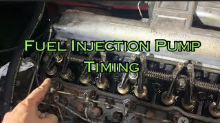 Fuel Injection Pump Timing 6 Cylinder PERKINS Engine [upl. by Kolodgie]