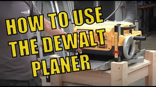 Using the Dewalt DW735 Planer at MakeHaven [upl. by Sedlik]