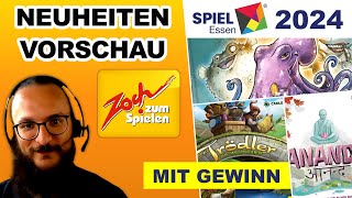 SPIEL 24 Vorschau  Gewinn Brettspiele Zoch Spielmesse SPIEL 2024 in Essen [upl. by Anitsahs]