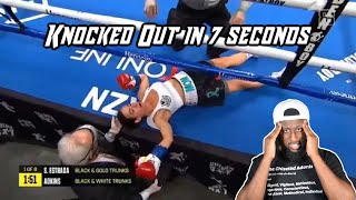 Seniesa Estrada Knocks Out Miranda Adkins In 7 Seconds  Chiseled Adonis [upl. by Nauj736]