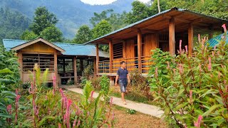 30 days of building life Using tree roots to make tables and chairs  sawing wood for customers [upl. by Sola]