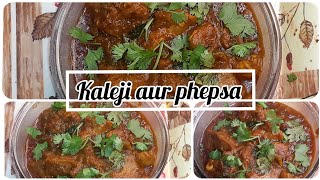 Kaleji amp phepsa ka saalanDinner recipe  cook by Home Cooking kalejiphepsacurry homecooking [upl. by Htaek]