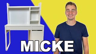 Micke Desk with Add On Unit IKEA Tutorial [upl. by Schaeffer]