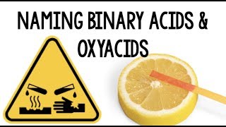 Naming Binary Acids and Oxyacids [upl. by Marena]