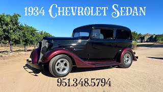 1934 Chevrolet Sedan Street Rod SOLD 9513485794 [upl. by Lahey]