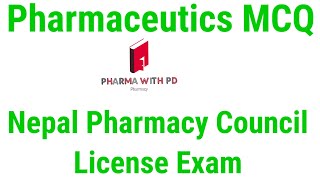 Pharmaceutics MCQ  Nepal pharmacy Council license exam  most important mcq [upl. by Atiraj]