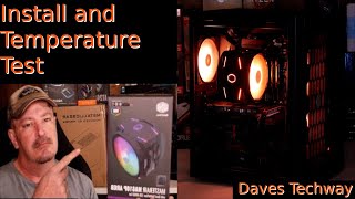 Cooler Master MasterAir MA610P CPU Air Cooler AM4 Installation Guide and Temperature Test [upl. by Procora]