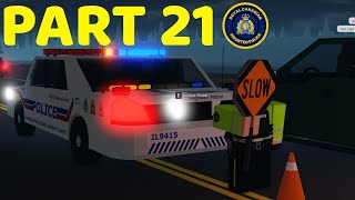 ROBLOX Vancouver RCMP Patrol Part 21  ISRU Checkpoint [upl. by Leese]