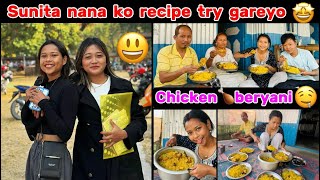 BERYANI PARTY🥳WITH FAMILY😍 SUNITA NANA KO RECIPE BABAL🥰bebovlog🌎❤️🥀 [upl. by Grunberg37]