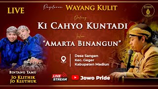 🔴Wayang Kulit Ki Cahyo Kuntadi BT Cak Jo Klithik amp Jo Kluthuk Lakon Amarta Binangun  Geger Madiun [upl. by Atinauq]