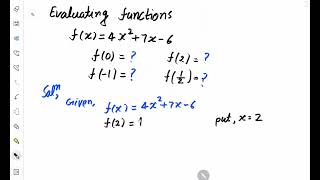 find the value of function How to Evaluate functionQ2 [upl. by Feune]