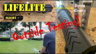 Pepperball Lifelite with Byrna kinetic ammo  Olight comparison [upl. by Asile]