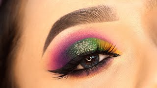 Colorful Bridal Eyeshadow Tutorial  Shilpa [upl. by Kelson500]