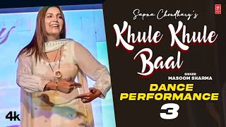 Khule Khule Baal  Sapna Choudhary Dance Performance 3  Masoom Sharma  New Haryanvi Video [upl. by Atteugram673]