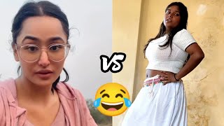 kaja x sejal try not to laugh challenge 😂 ▶ level 1  instant regret fails compilation 2024 [upl. by Snashall]