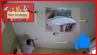 Como Instalar luces de techo Empotrables  LED spotlight wiring [upl. by Michi]