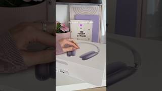 AIRPODS MAX UNBOXING 💜 asmrunboxing airpodsmax appleunboxing purpleaesthetic [upl. by Noyart616]