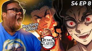 The Hashiras Unite  Demon Slayer S4 Ep 8 Reaction [upl. by Domini]