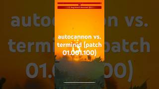 HELLDIVERS 2  autocannon vs terminid patch 01001100 [upl. by Elimac794]