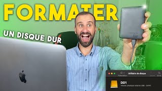 Comment formater un disque dur externe sur MAC Tutoriel [upl. by Nortna]