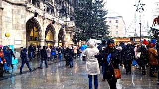 Christmas market 2022  Munich  Marienplatz Tollwood [upl. by Gimpel]