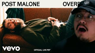 1ST LISTEN REACTION Post Malone  Overdrive Official Live Performance Vevo [upl. by Chas]