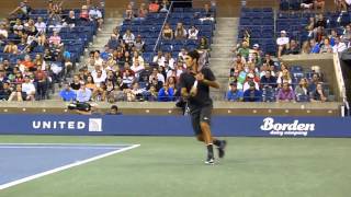 Roger Federer Front Row Camera Angle HD [upl. by Burdelle]