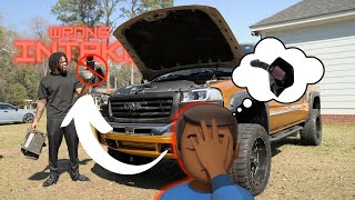 I installed the WRONG cold air intake on my truck PT1  Road to 100 subscribers [upl. by Scarlett]