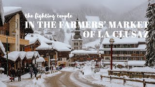 La Clusaz France  A Walking Tour in the Farmers Market of an Alpine Village 4K [upl. by Negeam]