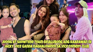 JHONG AT SHOWTIME TEAM SINALUBONG ANG KAARAWAN NI JACKYVICE SA CLUB NAG HALLOWEEN [upl. by Pompei805]