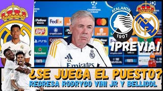 RUEDA DE PRENSA DE CARLO ANCELOTTI Previa ATALANTA VS REAL MADRID UEFA Champions League [upl. by Obbard634]