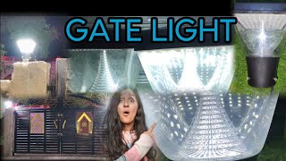 gate light  colour white colour boom white colour  How to light up a gate gatelight gatelamp [upl. by Schwarz385]