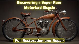 Discovering a Super Rare Motorized Bicycle  Full Restoration and Repair [upl. by Nahor540]