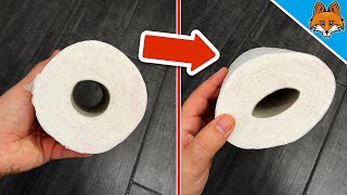 THAT´S WHY you should flatten your Toilet Paper Roll BEFORE 💥 GENIUS 🤯 [upl. by Martita413]