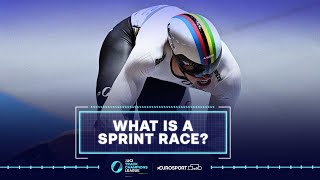 What is a Sprint Race  2021 UCI Track Champions League  Eurosport [upl. by Tiersten]