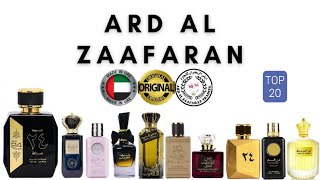 Lattafa ARD AL ZAFRAAN PERFUMES TOP 20 [upl. by Yenalem]