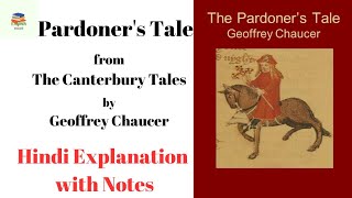 Pardoners Tale from the Canterbury Tales Hindi explanation with Notes [upl. by Suruat]