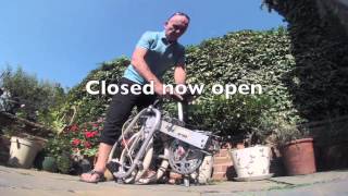 Bickerton folding bike Timelapse close and open [upl. by Sass]