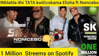 INhlahla ithi TATA kwiGcokama ft Nomcebo Zikode beshaya 1 Million Streems ku Spotify ngeShephisi [upl. by Atteugram]