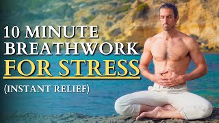 10 Minute Guided Breathwork For Stress amp Anxiety I Feel Calm and Focused [upl. by Treb518]