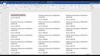 Word Etiketten im Seriendruck [upl. by Ihcehcu504]