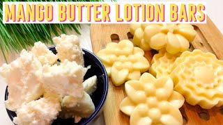 HOW To MAKE MANGO BODY BUTTER BARS  DIY LOTION BARS For GLOWING SKIN [upl. by Aro794]